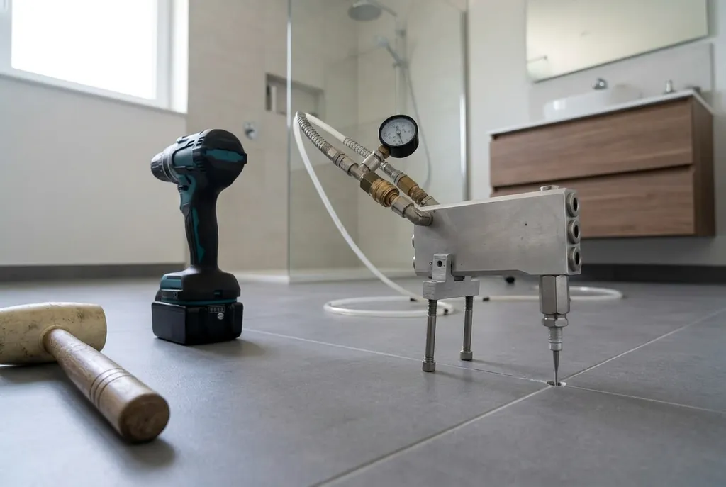 Kitbedrijf Harmelen – holle tegels injecteren